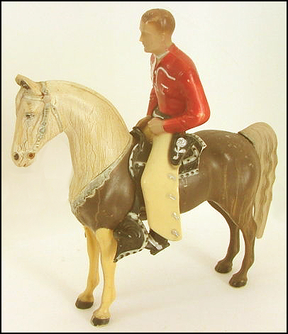 Vintage Western Plastic Toys: Cowboy and Horse Models